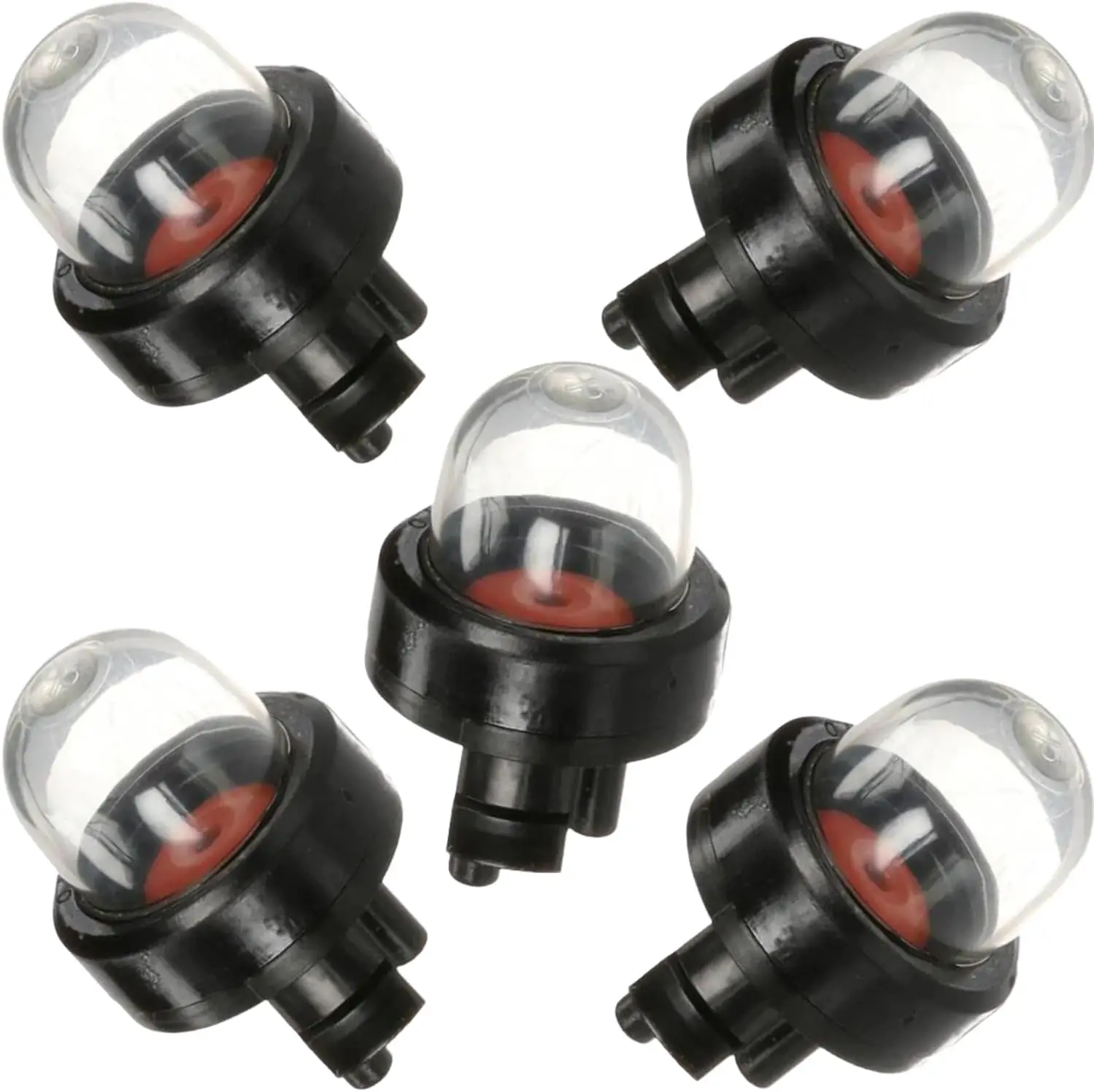 

Universal 5-Pack Small Engine Primer Bulbs | Snap-In Purge Pump for Outdoor Power Equipment Replacement