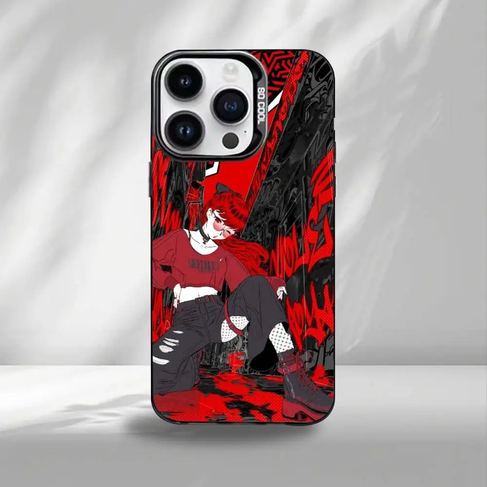 حافظة هاتف Kasumi Persona Yoshizawa 5 لهاتف iPhone17,16,15,14,13,12,Pro Max حافظة هاتف ملونة باللون الأسود