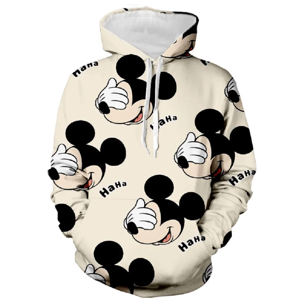 Mickey Minnie Cartoon 2024 Fashion Unisex Spring New Style 3D Printed Kids Hoodies Women\'s Tops Street Style Casual Hoodies y2k