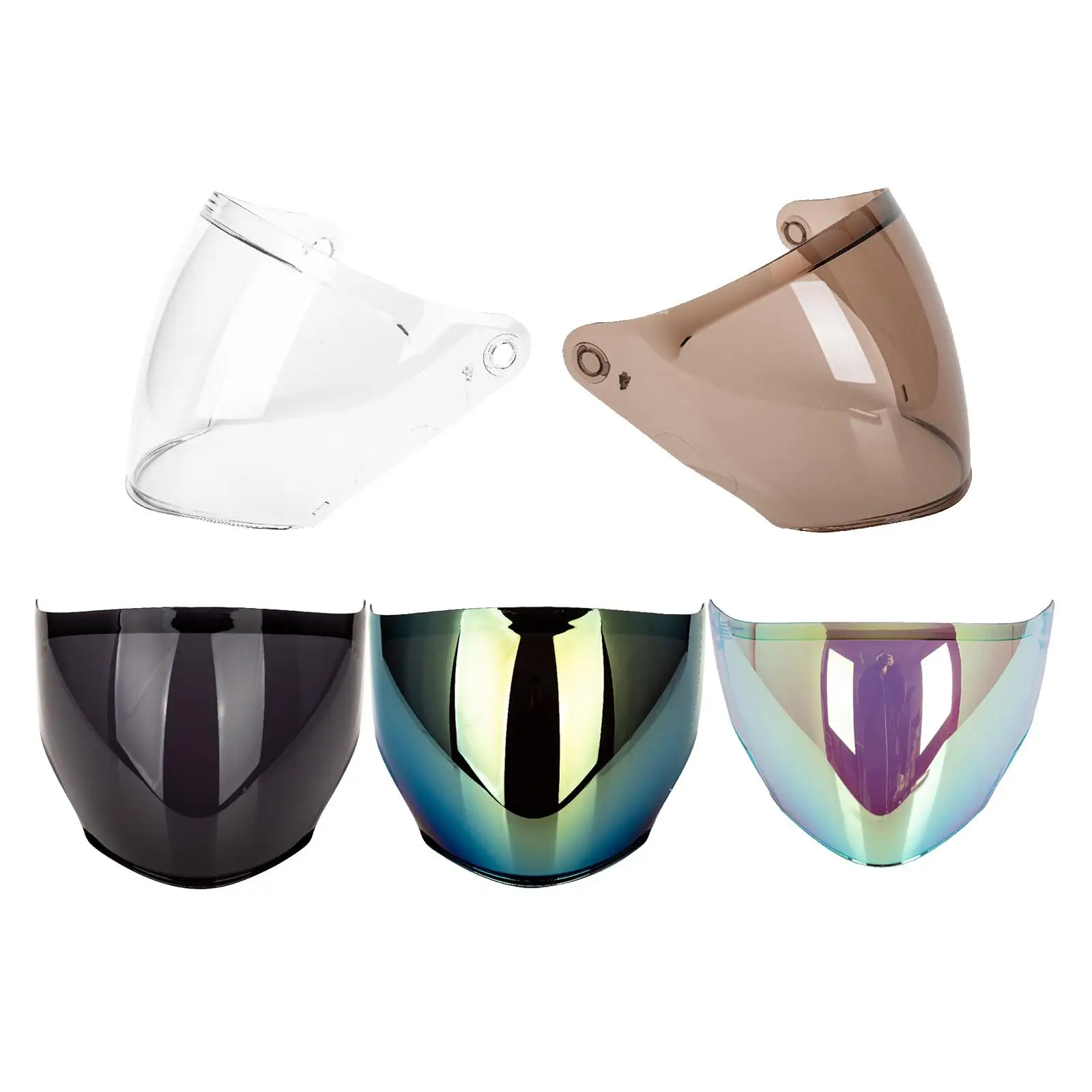 

PC Open Face Motorcycle Helmets Visor Wind Shield Lens Parts for KYT NFJ