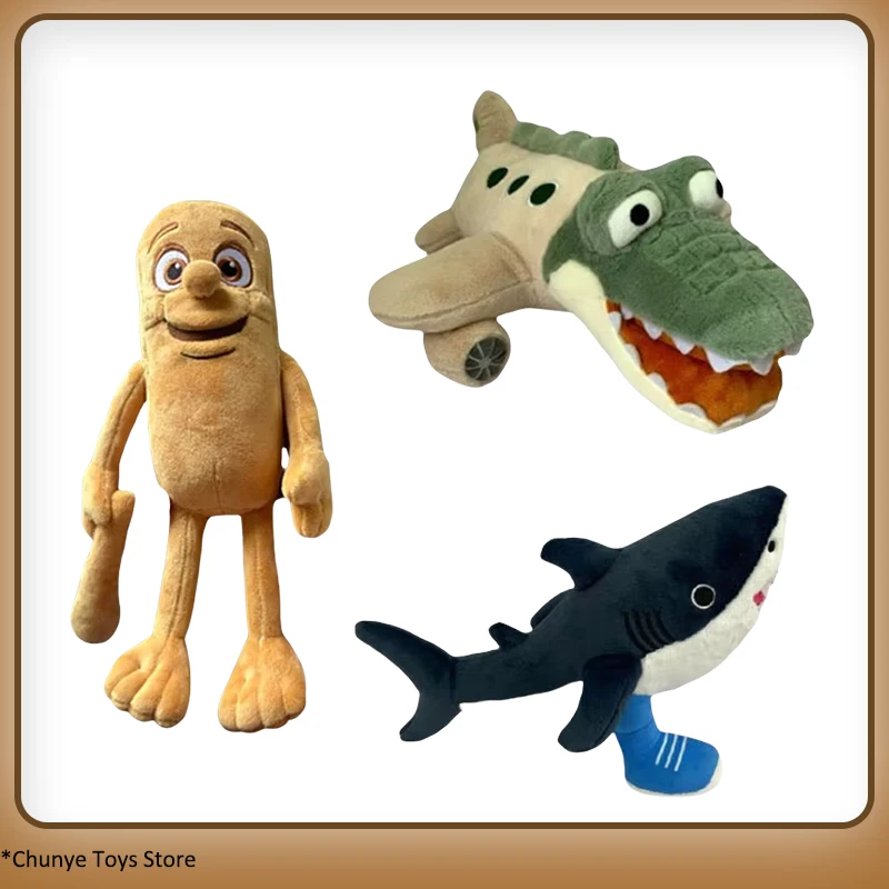 

New Italian Brainrot Tung Sahur Tralalero Tralala Sharks Plush Toys Peripheral Stuffed Doll Pillow Funny Toy Kids Birthday Gifts