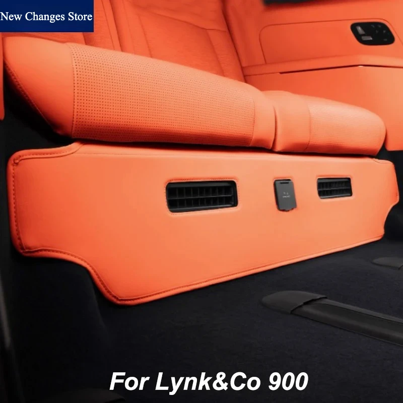 

For Lynk&Co 900 2025 Third Row Leather Protective Pad Mat under Seats Car Styling Modified Accessories