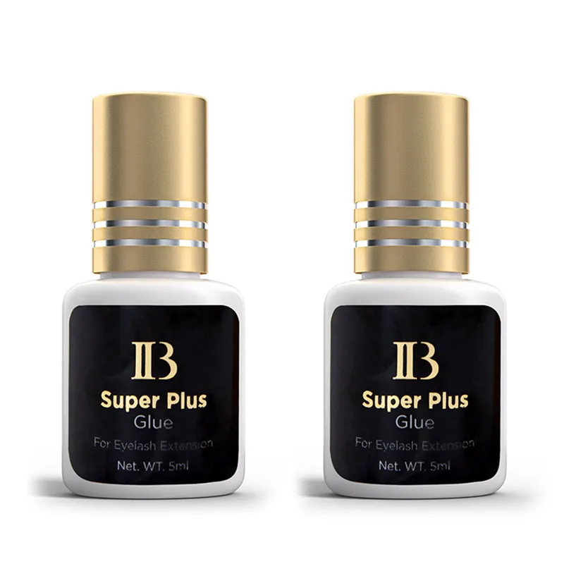 1 bottle Korea IB Super Plus Glue for Eyelash Extensions 5ml Professional Original IB Glue Gold Cap False Lash Adhesive Tools