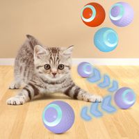 Smart Interactive Rolling Cat Ball Toy LED USB Rechargeable Cat Toy Ball Boredom Relief Artifact Pet Automatic Rolling Ball