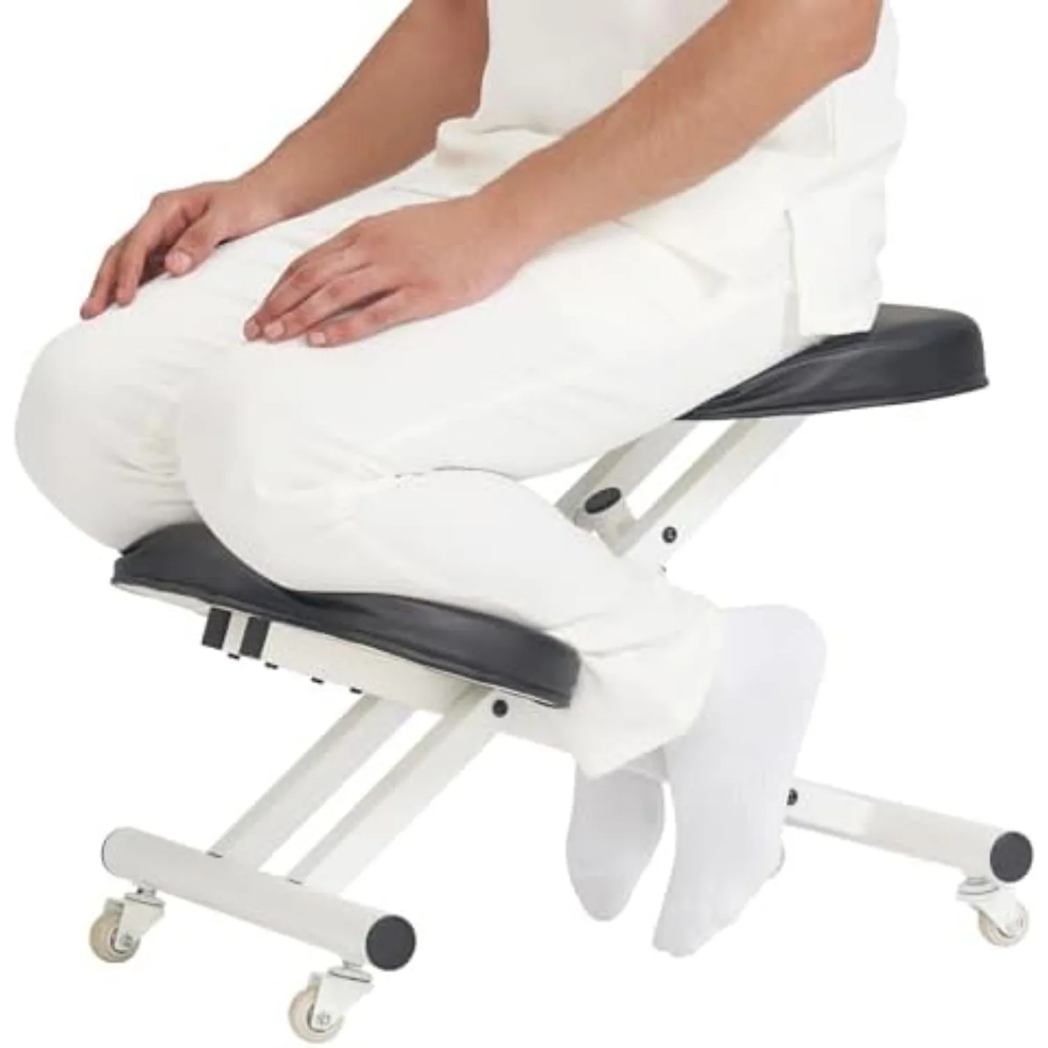 Master Massage Ergonomic Metal Foldable Posture Kneeling Chair for Office –Metal Folding Kneeling Posture Chair for
