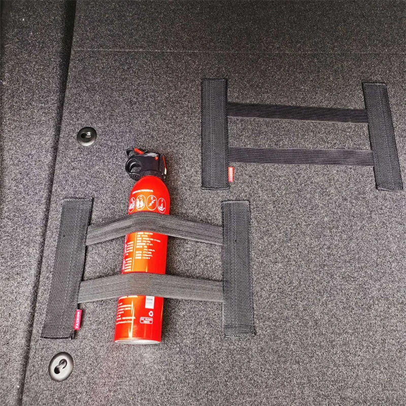 أحزمة ثابتة مرنة لصندوق السيارة ، منظم داخلي للسيارة قابل للتعديل ، تخزين طفاية ، شريط حزام تثبيت ، ملحقات السيارات #2