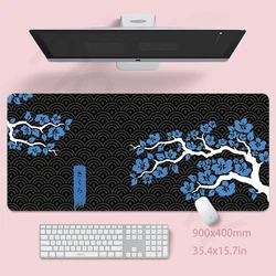 Sakura-alfombrilla de ratón de diseño grande para Gamer, alfombrilla para teclado, alfombrilla de escritorio Cherry, alfombrilla de ratón de empresa, 30x80 cm para regalo