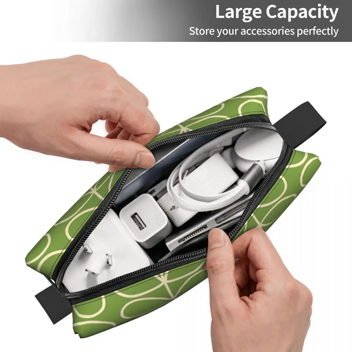 Custom Print Linear Stem Apple Cosmetic Bag Women Fashion Large Capacity Makeup Case Beauty Storage Toiletry Bags