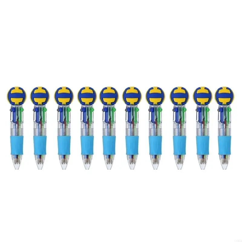 cora-10pcs-20pcs-30pcs-sports-ball-multifunction-ball-pen-set-children's-multi-color-oil-pen-for-school-work