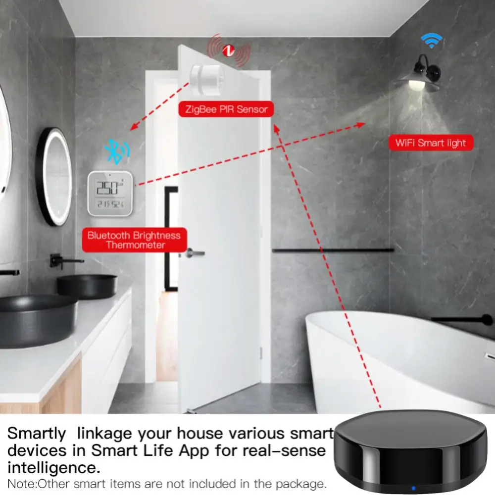 Tuya ZigBee 스마트 멀티 모드 게이트웨이 허브, 스마트 홈 무선 브리지, 블루투스 메쉬, 와이파이, IR 원격 제어, 알렉사, 구글 홈