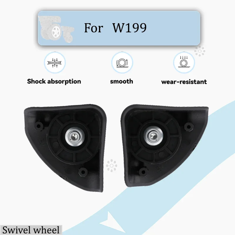 

Для W199, противоударные сменные колеса для багажа, гладкие вращающиеся поворотные ролики, универсальный комплект для ремонта чемодана