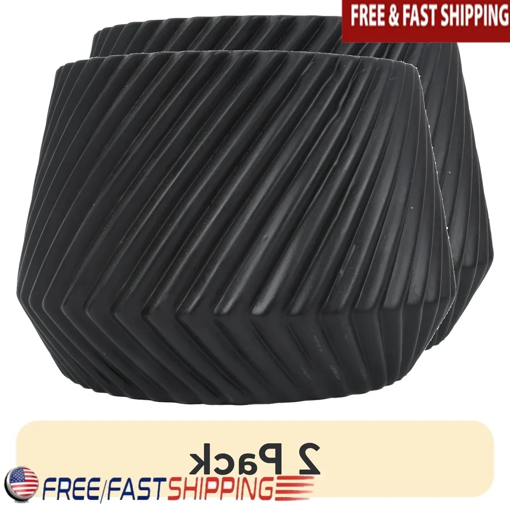 

Керамический цветочный горшок, 2 упаковки, домашний и уличный горшок с дренажными отверстиями, современный декор, идея подарка для суккулентов, листва127