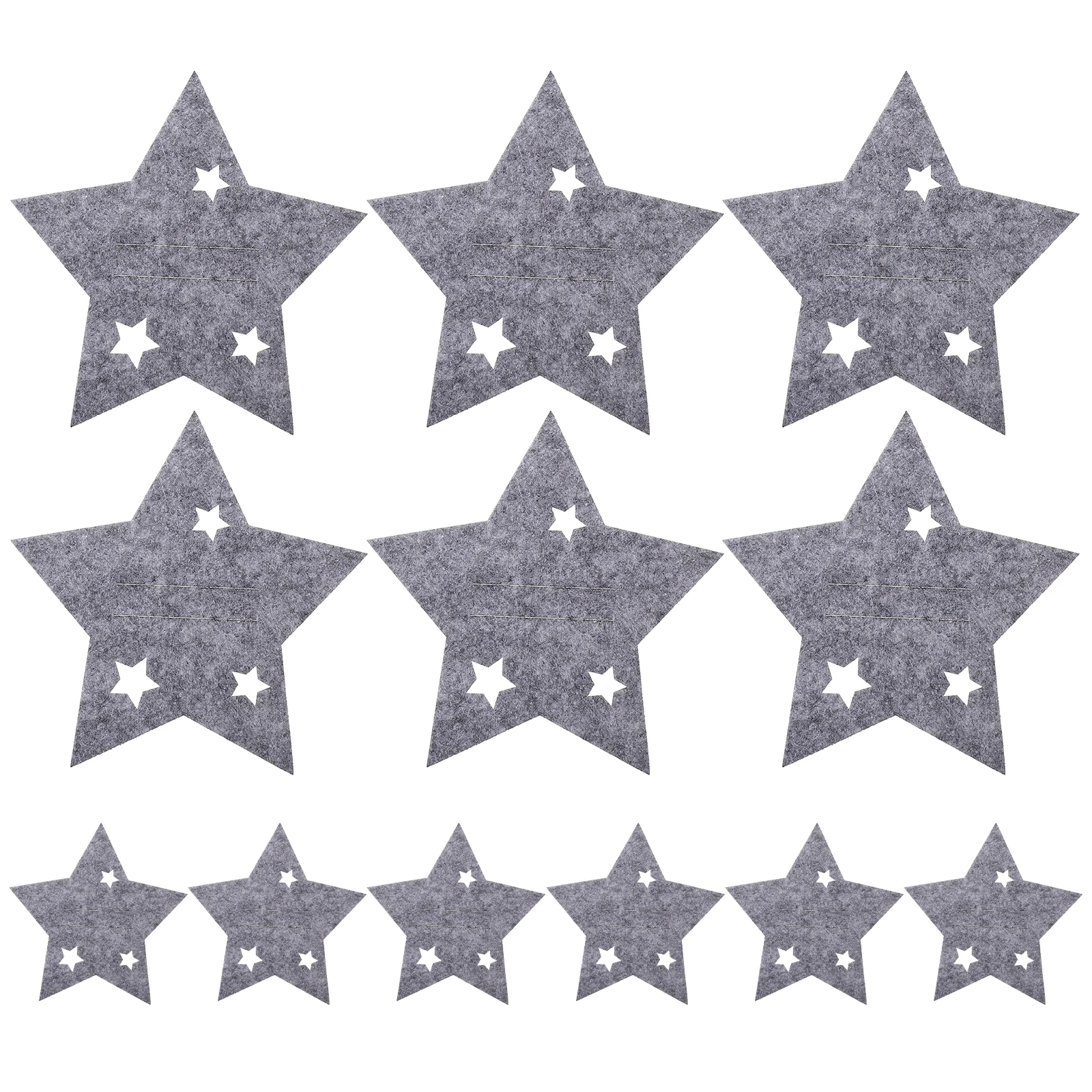 

12Pcs Xmas Silverware Bags Star Shape Felt Cutlery Holder Party Tableware Sleeves Christmas Cutlery Holder Xmas Dining