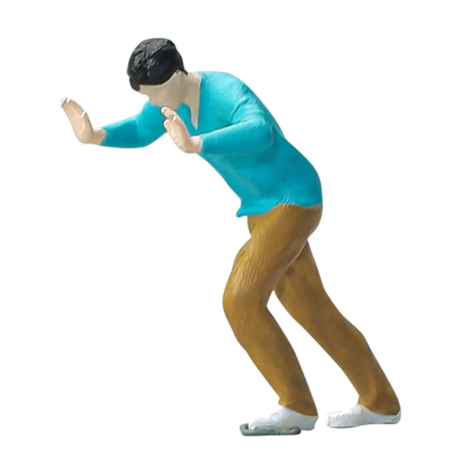 1/64 نموذج الناس أرقام 1/64 الصبي أرقام نموذج أرقام واقعية محاكاة التماثيل الراتنج أرقام DIY المشهد ديكور