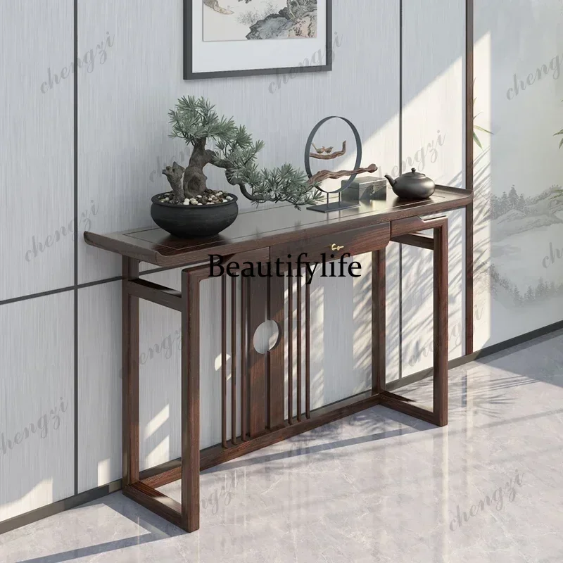 Decor Aesthetic Entrance Table Narrow Minimalist Natural Wooden Corner Table Small Modern Mesa Esquinera Furniture Living Room