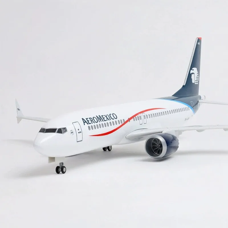 1:85 Scale Aircraft B737max Mexico Airways 47cm Resin Plane Model Diecast Airplane For Aviation Fun Souvenir Collection Gift