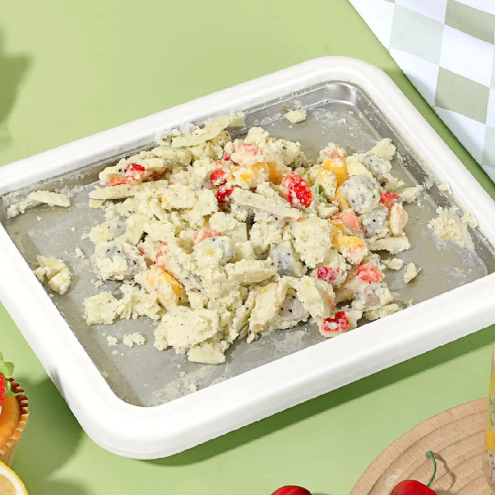 스테인레스 스틸 아이스크림 메이커 DIY 휴대용 가정용 재미있는 가족 활동, 롤 아이스크림 냉동 요구르트 셔벗 만들기