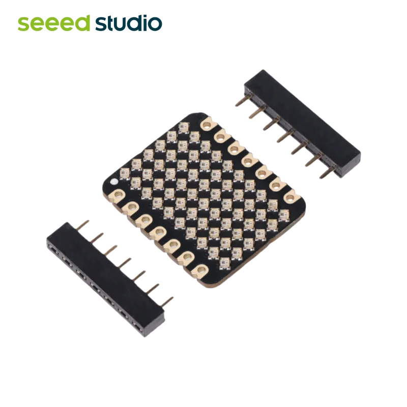 Seeed Studio 6x10 RGB MATRIX for XIAO - total 60 LEDs onboard, 1m*1m WS2812B LED, 21 x 17.5mm thumb-sized, wearable