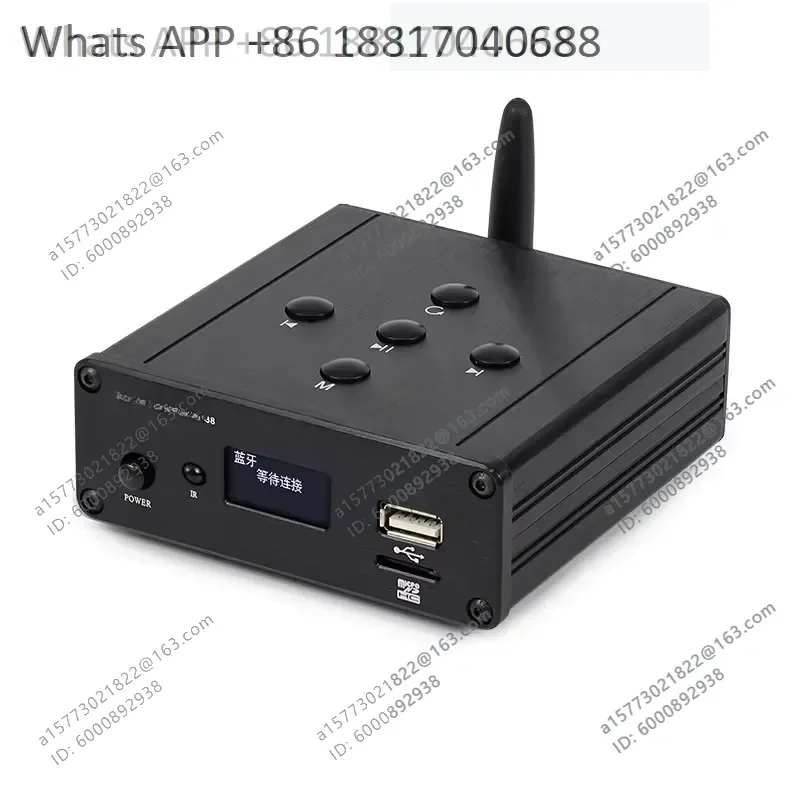 1PC for C200N Bluetooth Receiver 5.0 U Disk Lossless Music Player Digital Turntable with ES9038 Decoding