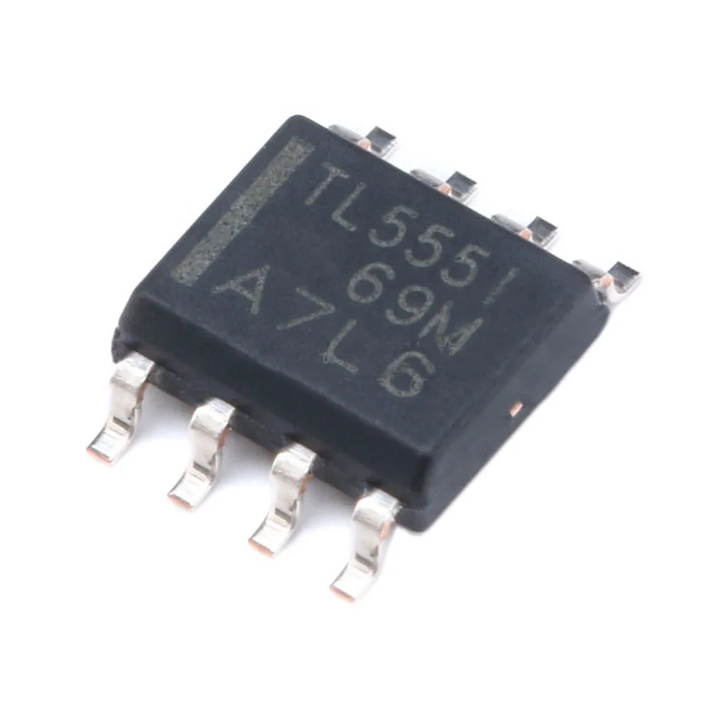 50ชิ้น/ล็อต TLC555IDR TLC555 555ประเภทจับเวลา/(เดี่ยว) IC 2.1MHz 8-SOIC