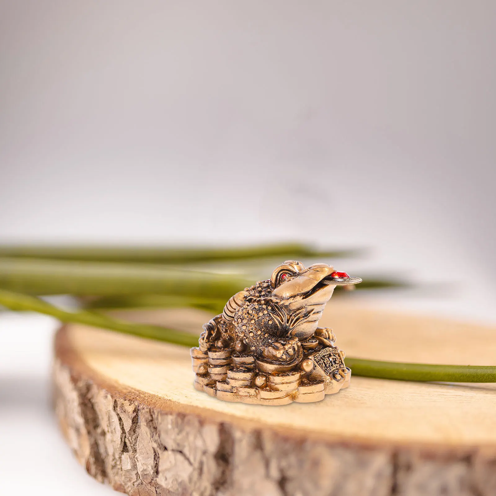 

Chinese Wealth Toad Resin Feng Shui Decoration For Home Office Living Room Bedroom Study Indoor Ornament Gift Bronze