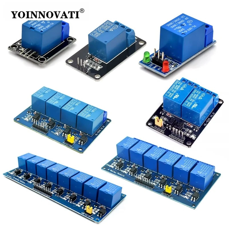Модуль-реле-5В-на-1-2-4-6-8-каналов-с-оптопарой-ky-019-для-arduino
