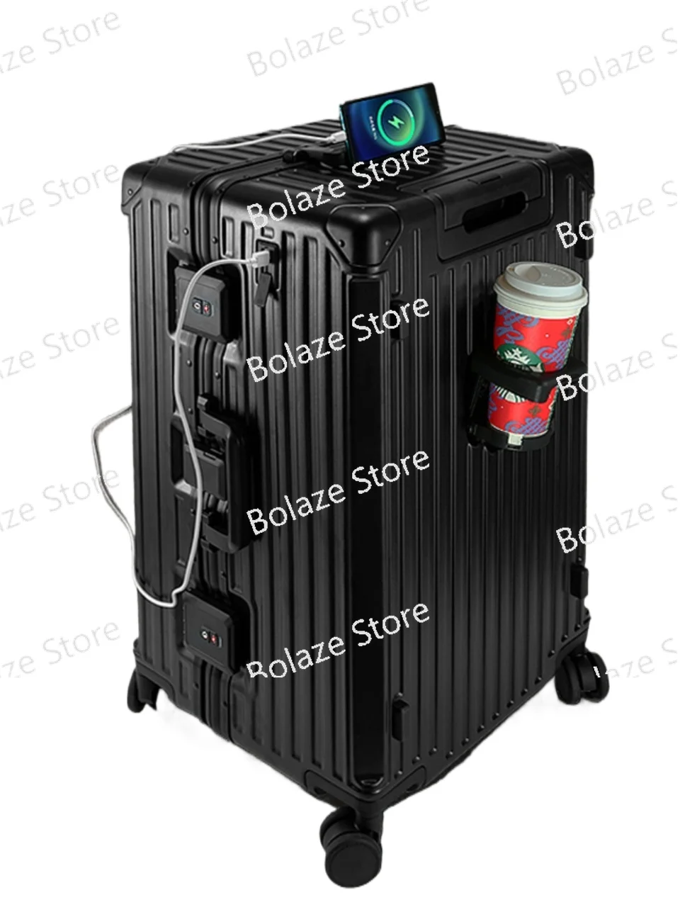 Luggage large capacity strong durable 28 inch travel abroad password multi-functional aluminum frame trolley box