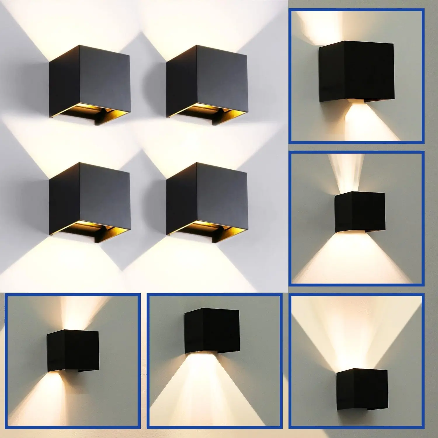 None 4pcs LED Wall Light Aluminum