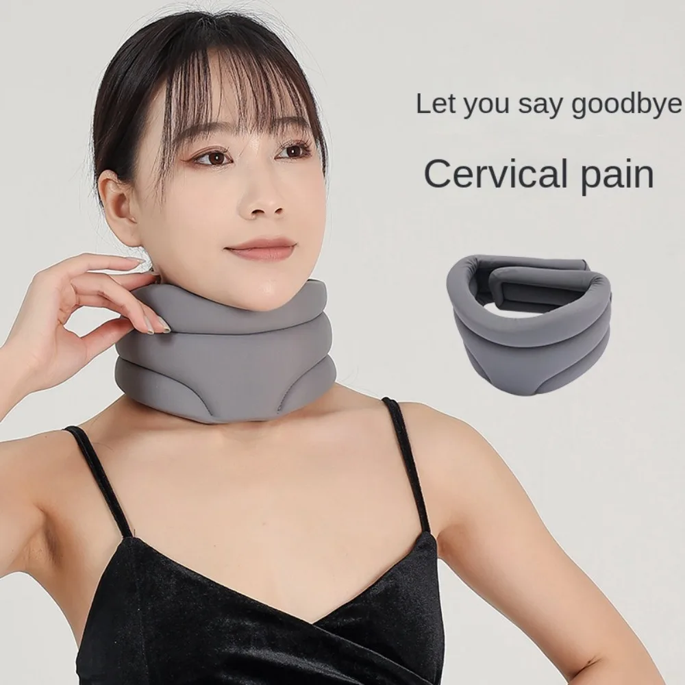 Soft Sponge Cervicorrect Neck Brace Grey Black Pink Adjustable Cervical Brace Pressure Relief Forward Neck Corrector