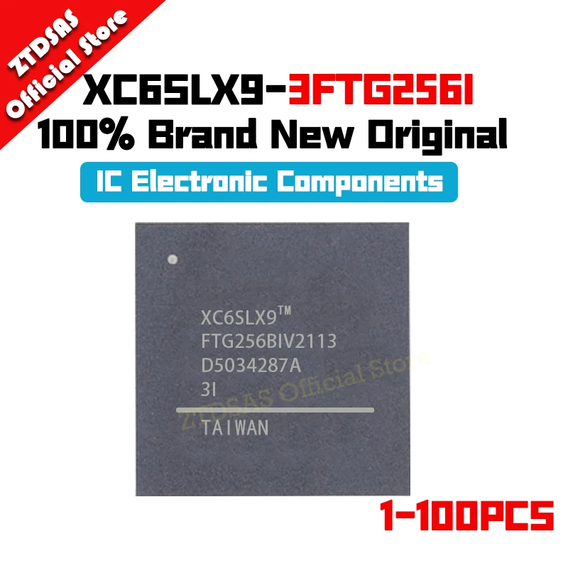 1-100Pcs New Original XC6SLX9-3FTG256I XC6SLX9-3FTG256 XC6SLX9 XC6SL IC MCU FTBGA-256 Chip