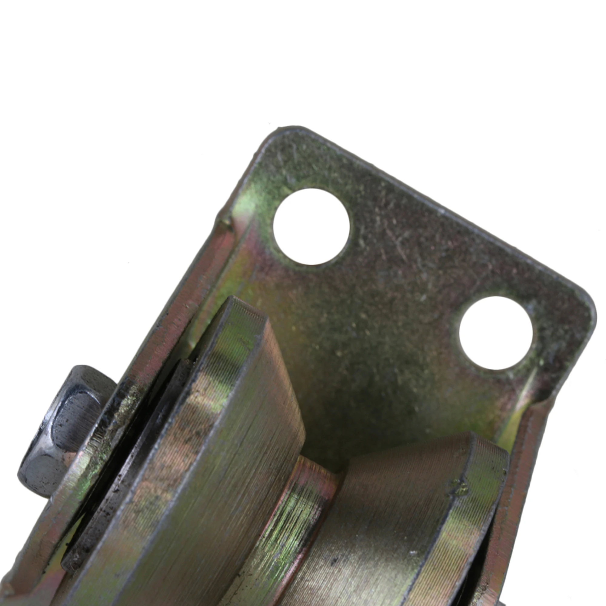 200kg Load Bearing 31mm Wheel Dia 45# Steel Groove Rigid Caster Yellow