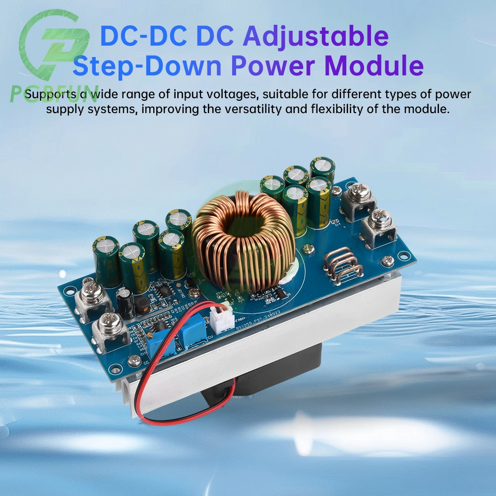 

DC-DC DC Adjustable Buck Power Module DC15V-90V to DC2.5V-72V 800W1200W High Power 28A50A Constant Current Power Module