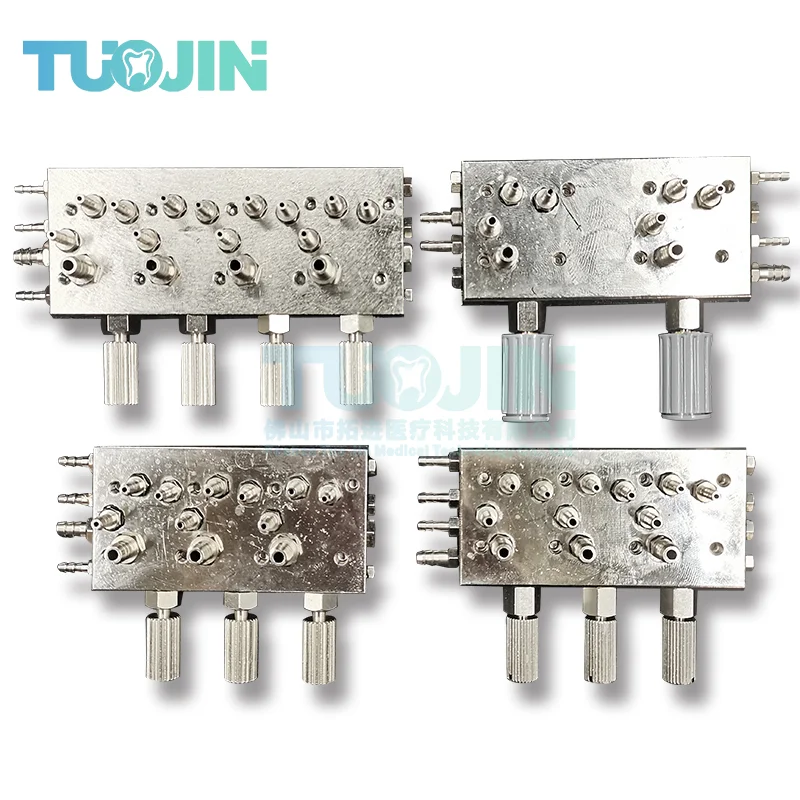 3 w 1 /4 w 1 fotel dentystyczny sterowanie zaworem dentystyczny powietrze/woda potrójna membrana zawór membranowy sprzęt stomatologiczny poczwórna