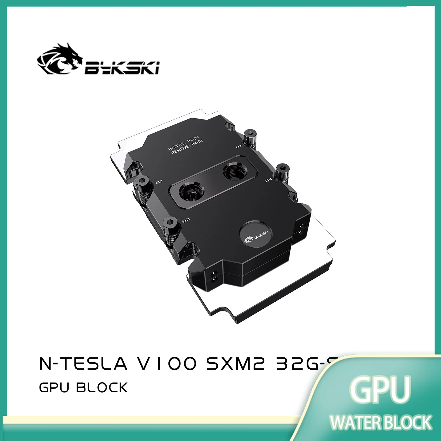 

Bykski GPU Water Block Use for Nvidia Tesla V100 SXM2 Video Card / Full Cover /All Metal Copper Radiator N-TESLA-V100SXM2-32G-SR
