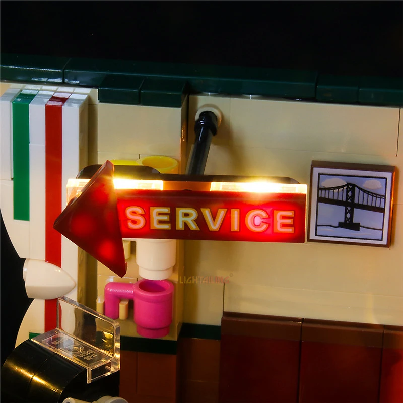 ЛЕГКА для LEGO 21319 Friends Central Perk Block DIY игрушка (модель без блоков, только светодиодный светильник), набор светильников, подарок для ребенка