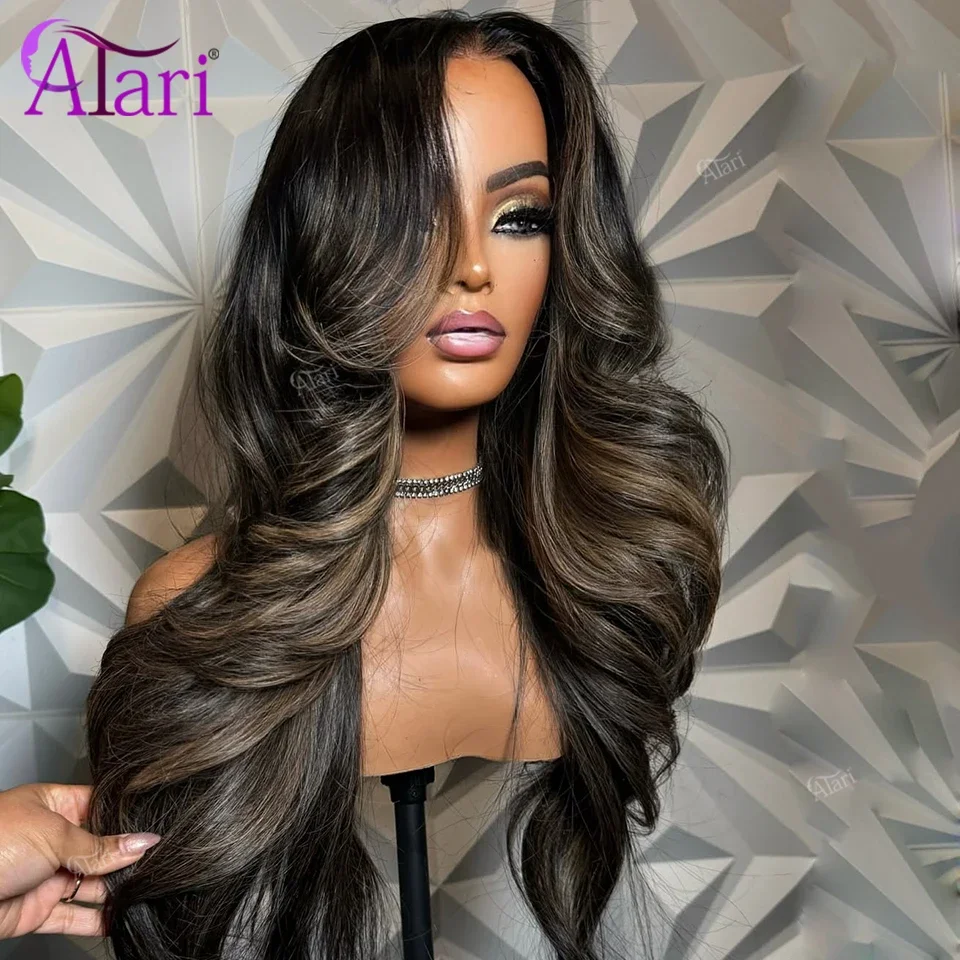 

Черный с пепельно-коричневым прозрачным 13x4 13x6 Кружевные фронтальные объемные волны Парики из человеческих волос Выделите 27 5x5 Парик на шнурке с застежкой Предварительно выщипанные