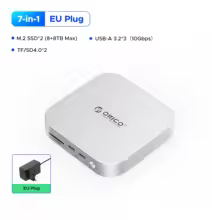 ORICO MiniLink USB C Hard Drive Enclosure Docking Multi Interface Converter SD/TF 4.0 USB4 Transfer Designed for MacMini M4 Dock - AliExpress 7