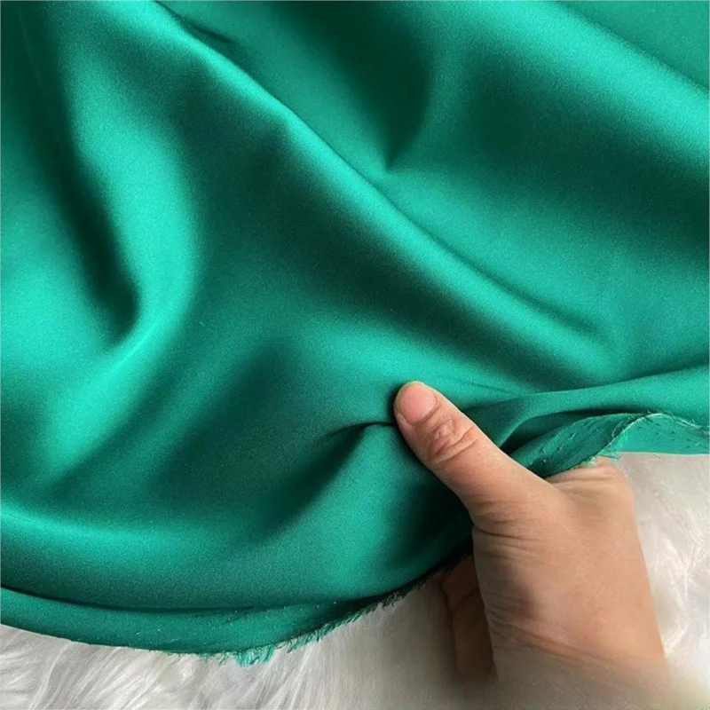 

140cm wide 19 momme silk stretch double satin fabric solid color dress shirt
