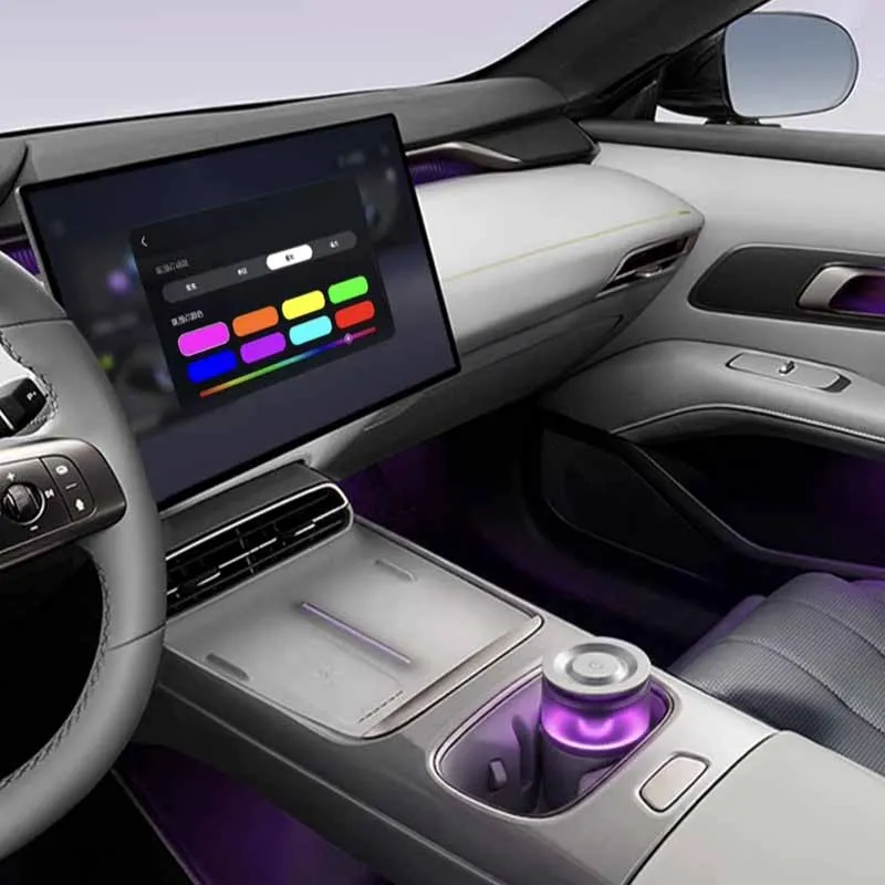 For Deepal G318 S05S07 L06L07 L03 S7 OEM Cup Holder Fragrance 2 Scent Sticks Included APP Controlled Color-Changing Ambient Ligh