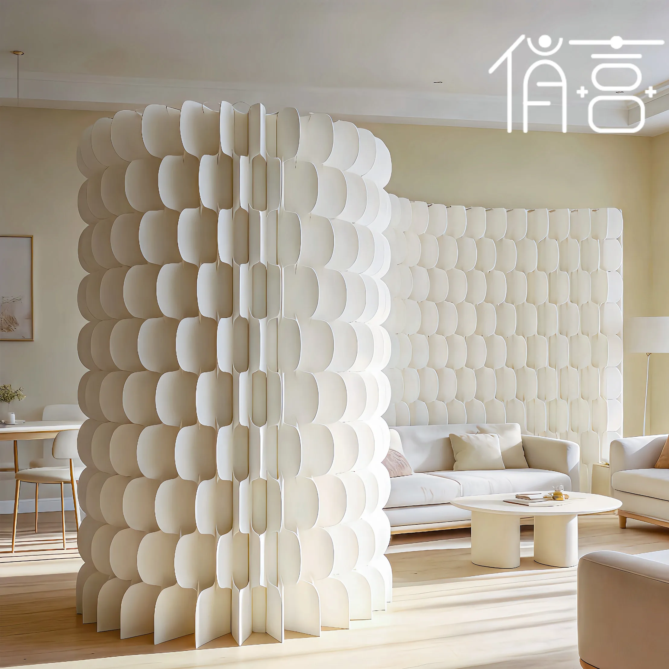 Paper Screen Partition Movable False Wall Office Partition Baffle Baffle One Room Becomes Two Rooms Simple Self-installation