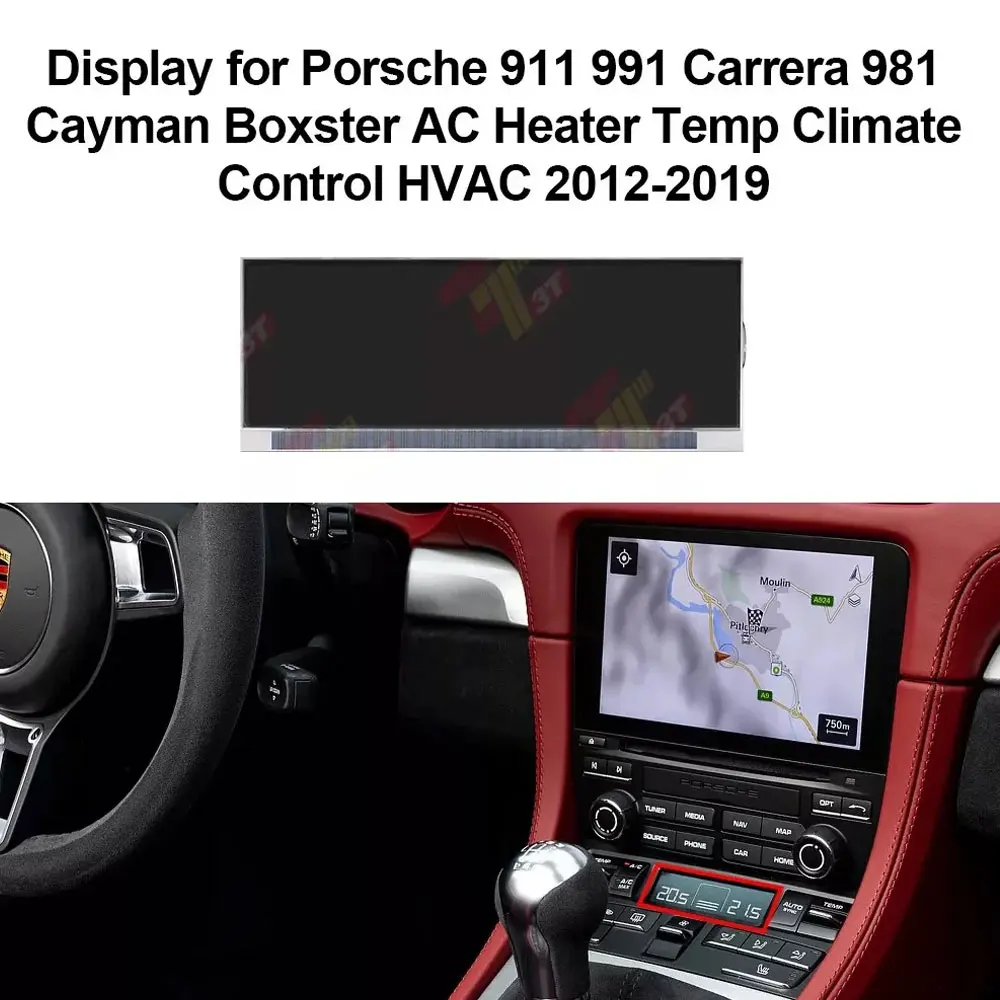 Armaturenbrett-LCD-Display für Porsche 911 991 Carrera 981 Cayman Boxster Klimaanlage Heizung Klimasteuerung – Detail 3