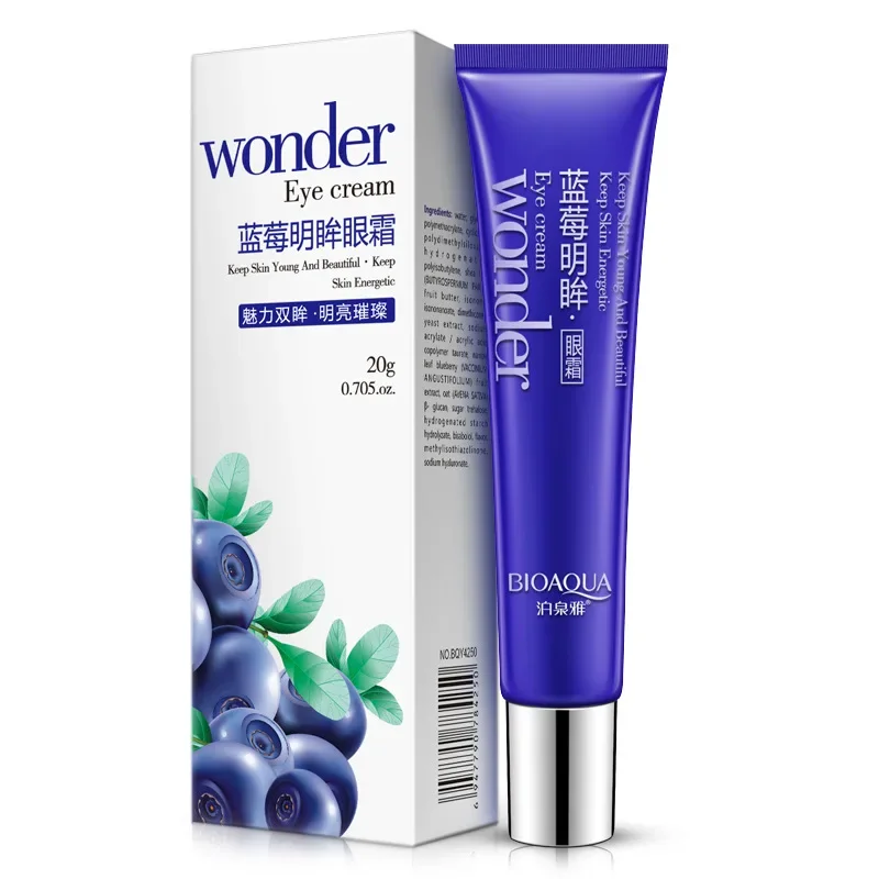 BIOAQUA Anti Wrinkle Eye Cream Wonder Blueberry Lighting Eyes Gel  Anti-Puffiness Dark Circle Anti-Aging Moisturizing Eye Care