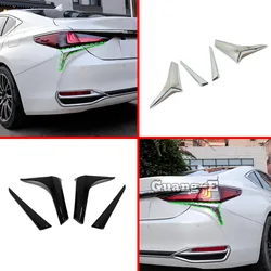 ABS Chrome Exterior Rear Tail Light Lamp Trim Cover Frame For Lexus ES ES200 ES250 ES300h ES350 2018 2019 2020 2021 2022