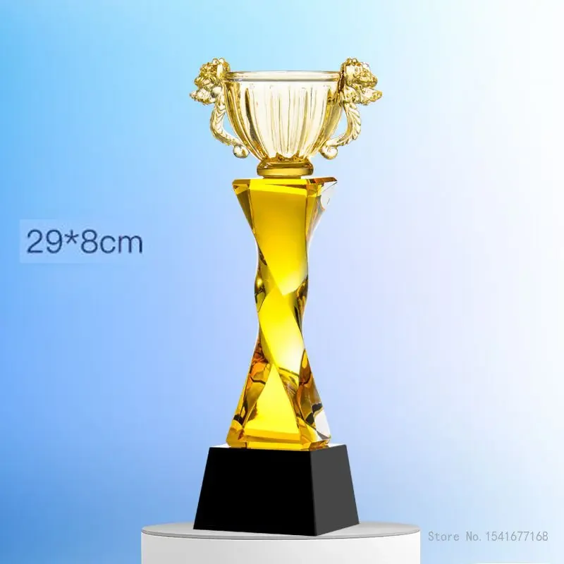 Customized Pentagram Crystal Trophy, Colorful Creative Awards Souvenir, Commemorative Excellent Employees, Home Decorations, 1Pc