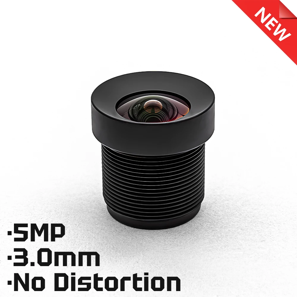 

WGWK M12 Mount Lens 5MP Security Camera Lens 3.0mm Fixed Focus 2.4 F/NO 1/2.8" Format 650nm Filter For CCTV Surveillance Cameras