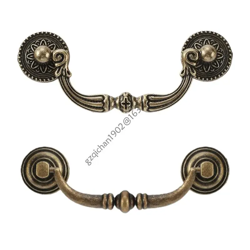 

X7AB 8Pcs Cabinet Pull Zinc Alloy Dressers Knob Antique Drawer Pulls Handles Kitchen Bedroom Furniture Hardware Enduring