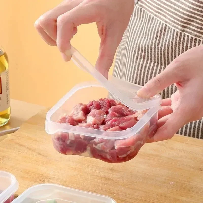 Caja de almacenamiento de congelación de refrigerador, antibacteriana, carne congelada, clasificación dedicada de grado alimenticio, sellada,