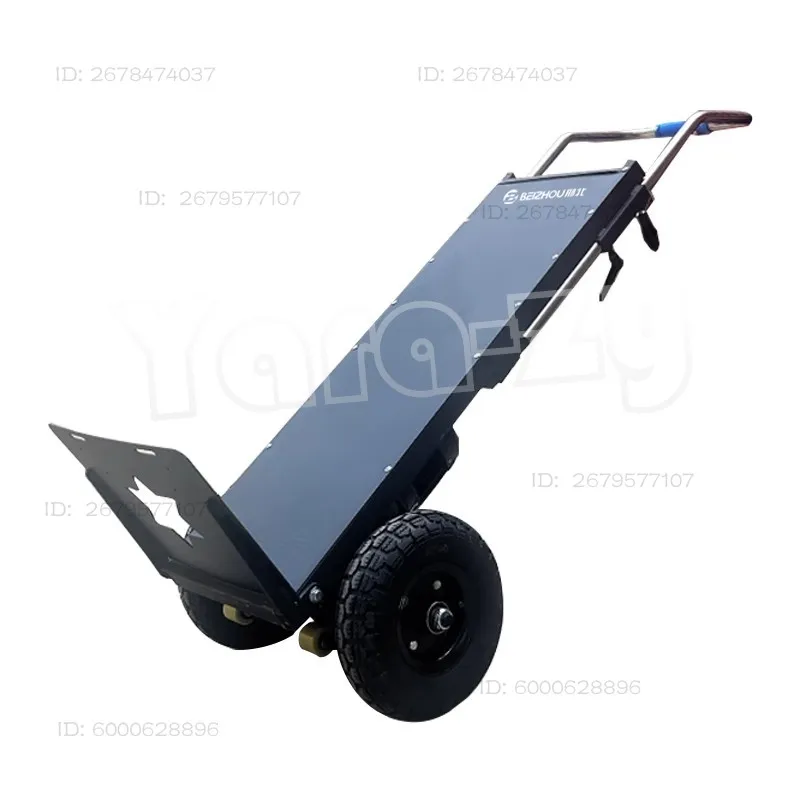 1200W Electric Stair Climbing Cart with 350KG Capacity Hand Trolley Motorized Stair Climber Flat Truck Handheld Climb Cart