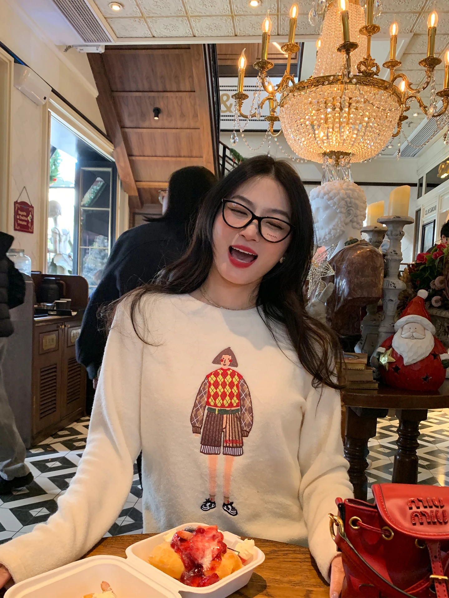 

Women's Long Sve Fce Lined Embroidered T-irt Casual Sle Inner Wear Base irt Breathable Comfortable Polyester Fiber