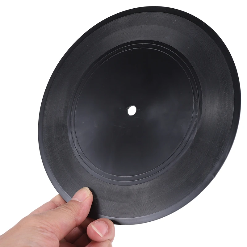 Blank Vinyl Records 7 Inch CD For Room Decor CD Wall Decor Vinyl Records Decor Black Fake Records Decor (12 Pieces)